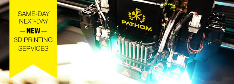 same day next day new 3d printing rapid prototyping - fathom